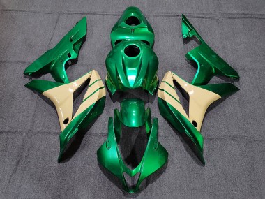 Verde Smeraldo & Marrone Chiaro 07-08 Honda CBR600RR Carene Moto