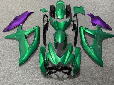 Verde & Viola 08-10 Suzuki GSXR 600-750 Carene Moto