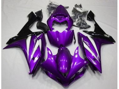 Viola Bianco & Nero 07-08 Yamaha R1 Carene Moto