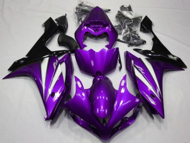 Viola Bianco & Nero 07-08 Yamaha R1 Carene Moto