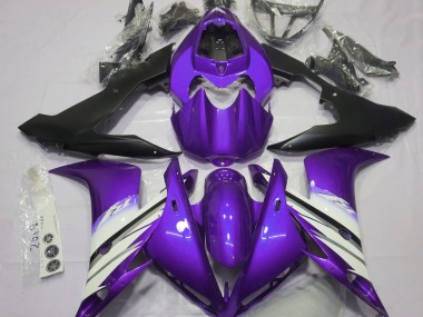 Viola Brillante & Bianco 04-06 Yamaha R1 Carene Moto