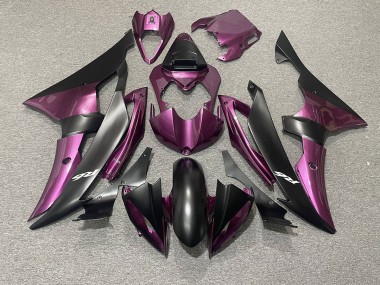 Viola Chiaro & Nero Opaco 08-16 Yamaha R6 Carene Moto