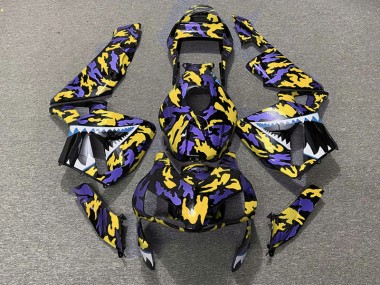 Viola & Giallo Camo 03-04 Honda CBR600RR Carene Moto