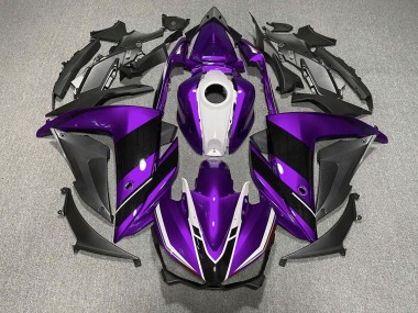 Viola In Bianco & Nero 15-18 Yamaha R3 Carene Moto