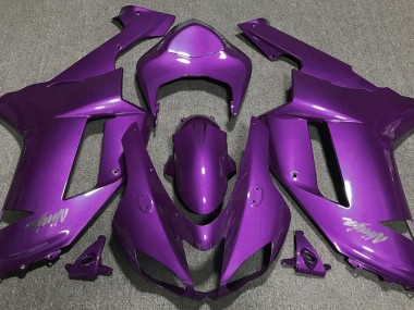 Viola Lucido 07-08 Kawasaki ZX6R Carene Moto