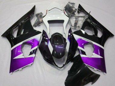 Viola Lucido & Bianco 03-04 Suzuki GSXR 1000 Carene Moto