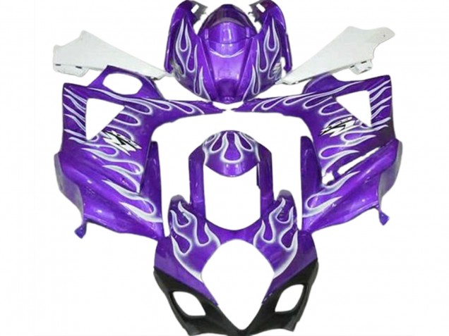 Viola Lucido & Bianco Fiamma 07-08 Suzuki GSXR 1000 Carene Moto