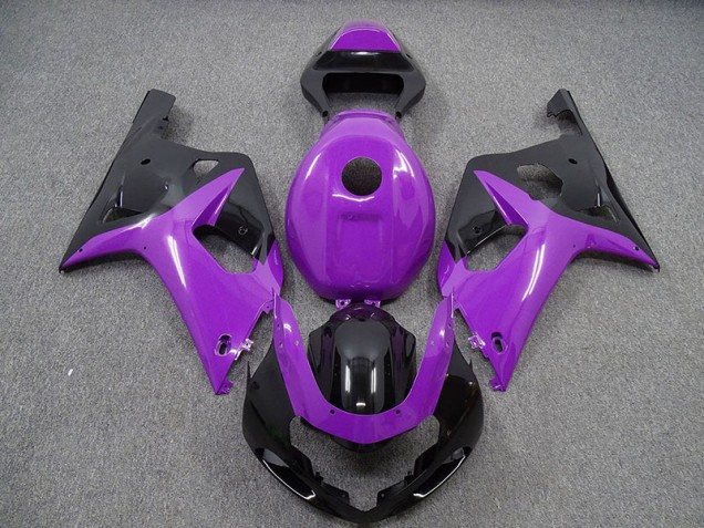 Viola Lucido & Nero 01-03 Suzuki GSXR 600-750 Carene Moto Viola Lucido & Nero 01-03 Suzuki GSXR 600-750 Carene Moto