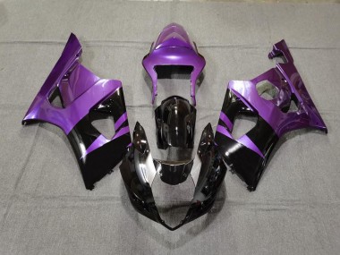 Viola Lucido & Nero 03-04 Suzuki GSXR 1000 Carene Moto