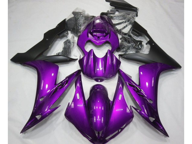 Viola Lucido & Nero 04-06 Yamaha R1 Carene Moto Viola Lucido & Nero 04-06 Yamaha R1 Carene Moto