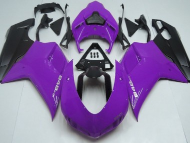 Viola Lucido & Nero 07-14 Ducati 848 1098 1198 Carene Moto