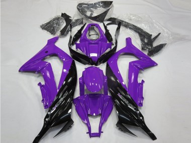 Viola Lucido & Nero 11-15 Kawasaki ZX10R Carene Moto