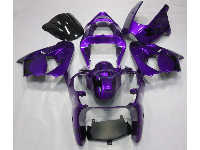 Viola Metallizzato 00-02 Kawasaki ZX6R Carene Moto Viola Metallizzato 00-02 Kawasaki ZX6R Carene Moto