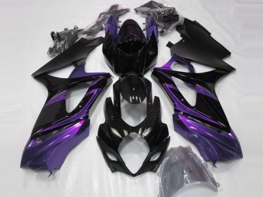Viola Mood & Nero Lucido 07-08 Suzuki GSXR 1000 Carene Moto