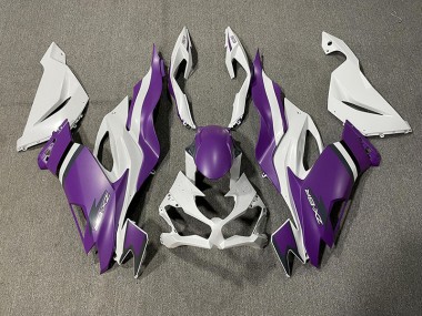 Viola Opaco & Bianco 19-23 Kawasaki ZX6R Carene Moto