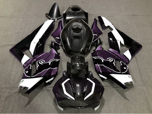Viola Personalizzato Fibra Di Carbonio Toro 13-23 Honda CBR600RR Carene Moto Viola Personalizzato Fibra Di Carbonio Toro 13-23 Honda CBR600RR Carene Moto