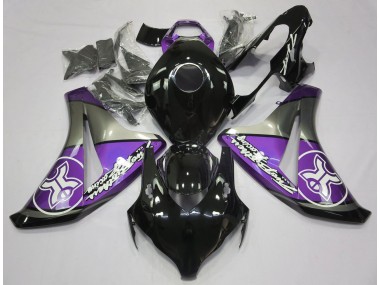 Viola Su Nero Personalizzato 08-11 Honda CBR1000RR Carene Moto
