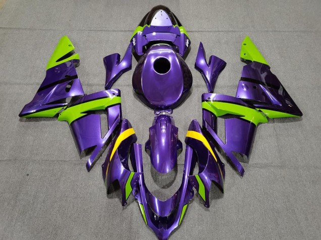 Viola Verde & Giallo 04-05 Kawasaki ZX10R Carene Moto