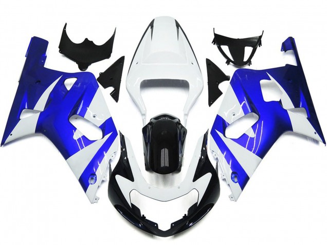 Vivace Stile Blu & Bianco OEM 01-03 Suzuki GSXR 600-750 Carene Moto Vivace Stile Blu & Bianco OEM 01-03 Suzuki GSXR 600-750 Carene Moto