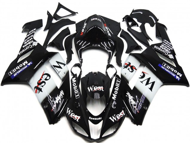 West Lucido Lucido 07-08 Kawasaki ZX6R Carene Moto